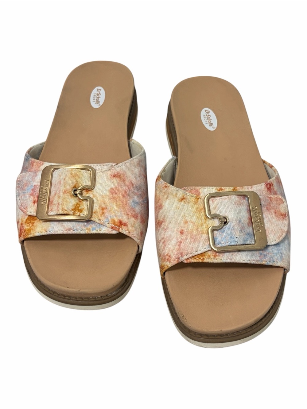Dr Scholl’s Pastel Watercolor Canvas Sandals - Like New - Size 8